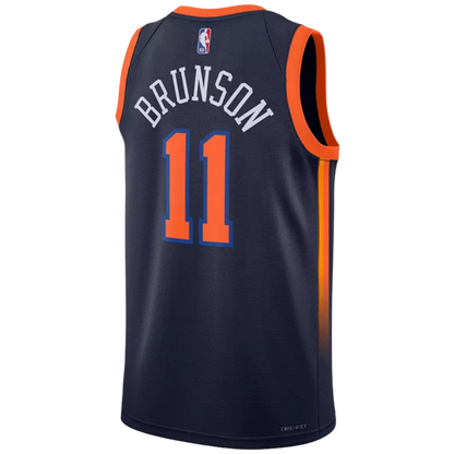 Jalen Brunson Statement Jersey, Knicks Navy Jersey #11, Jordan Brand NBA, New York Basketball Apparel, Brunson Statement Edition, Buy Knicks Jersey