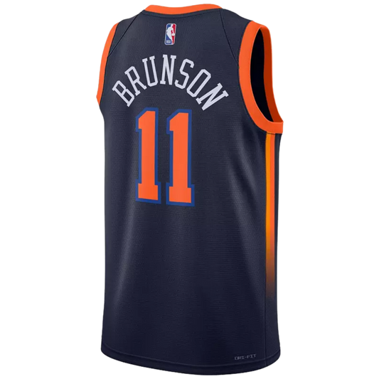 Jalen Brunson Statement Jersey, Knicks Navy Jersey #11, Jordan Brand NBA, New York Basketball Apparel, Brunson Statement Edition, Buy Knicks Jersey