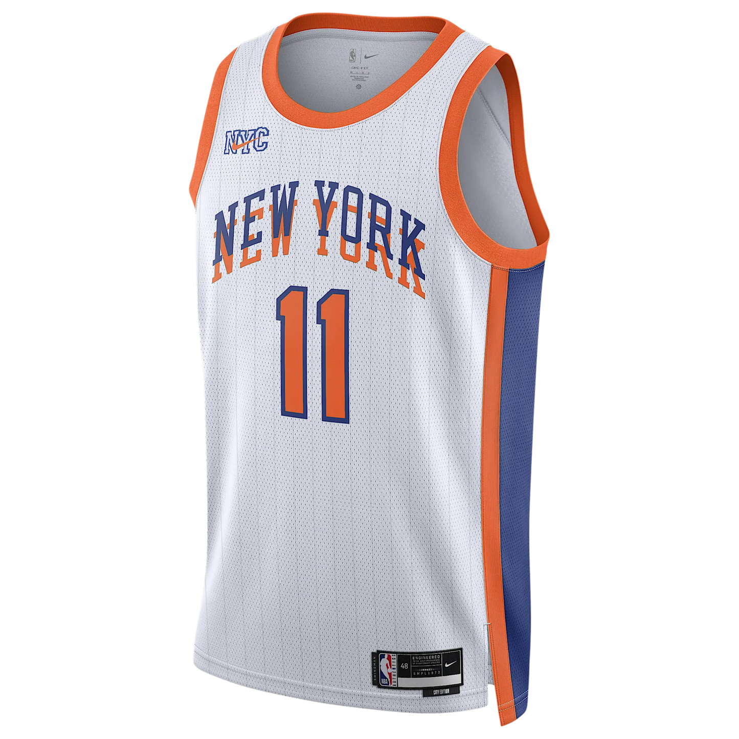 New York Knicks White 2025-2026 City Edition Jersey Jalen Brunson #11