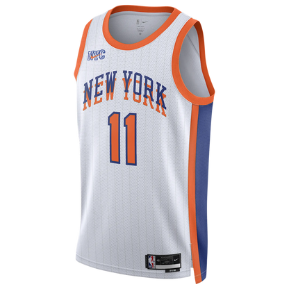 New York Knicks White 2025-2026 City Edition Jersey Jalen Brunson #11