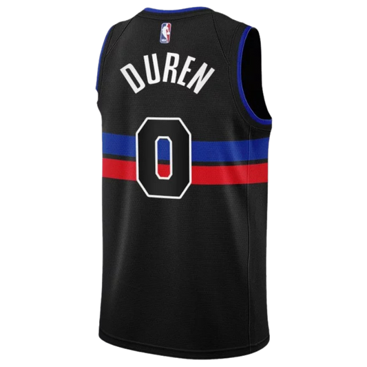 Detroit Pistons Black Statement Jersey Jalen Duren #0
