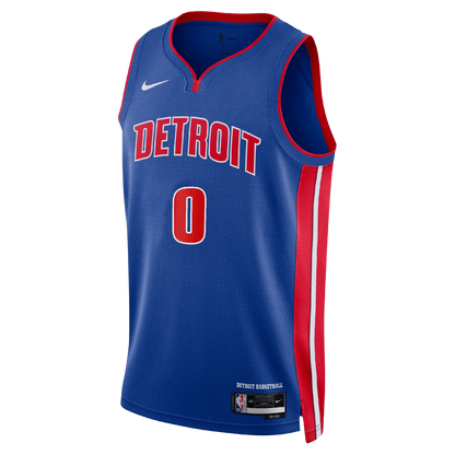 Detroit Pistons Blue Icon Jersey Jalen Duren #0