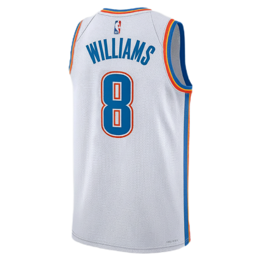 Oklahoma City Thunder White Association Jersey Jalen Williams #8