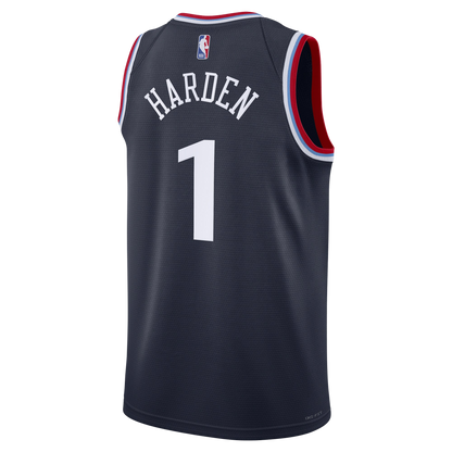 LA Clippers Navy Icon Jersey James Harden #1