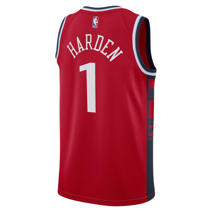 LA Clippers Red Statement Jersey James Harden #1