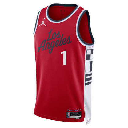 LA Clippers Red Statement Jersey James Harden #1