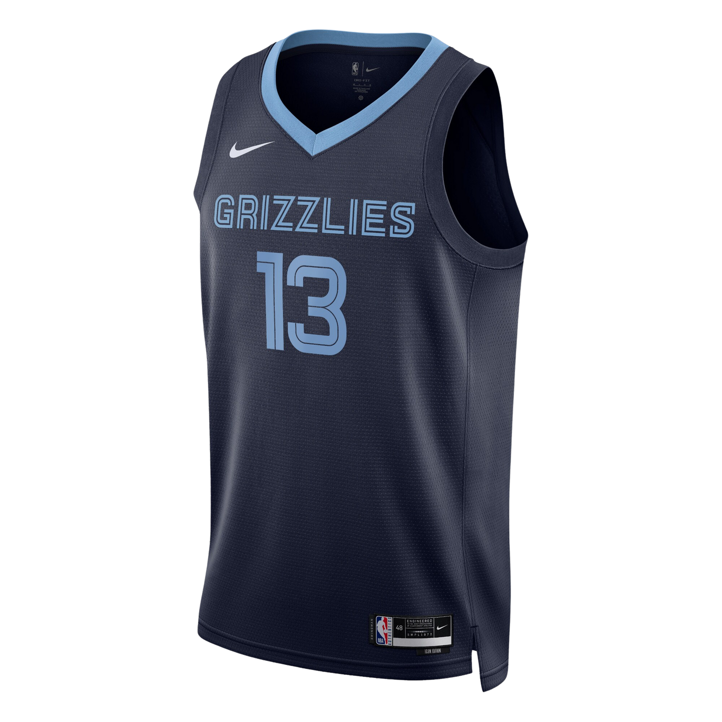 Memphis Grizzlies Navy Icon Jersey Jaren Jackson Jr. #13