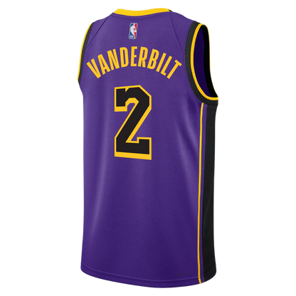 Los Angeles Lakers Purple Statement Jersey Jarred Vanderbilt #2