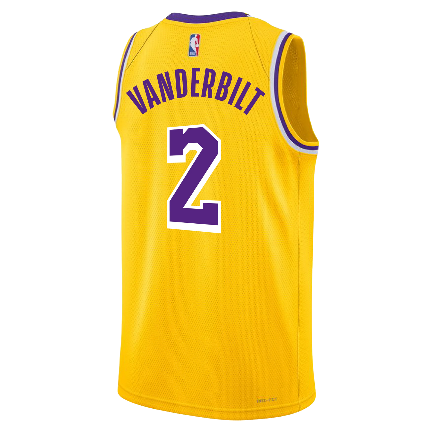Los Angeles Lakers Yellow Gold Icon Jersey Jarred Vanderbilt #2