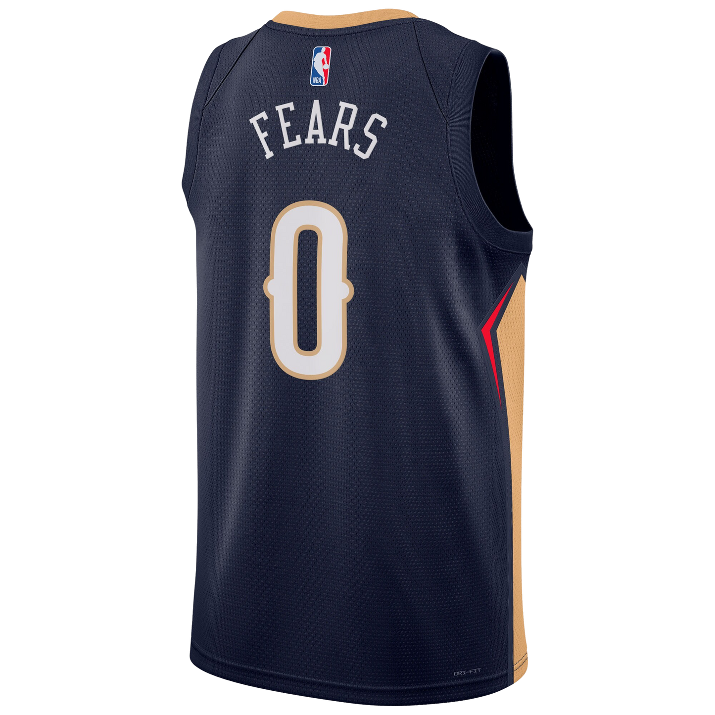 New Orleans Pelicans Navy Icon Jersey Jeremiah Fears #0