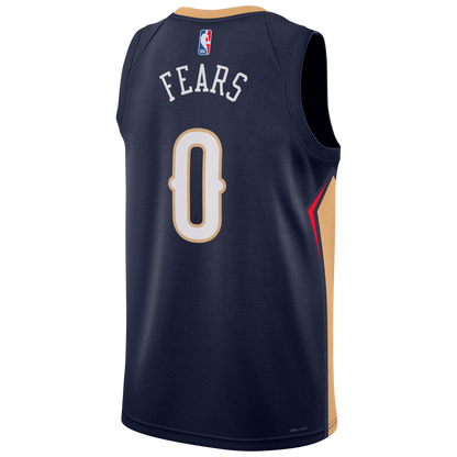 New Orleans Pelicans Navy Icon Jersey Jeremiah Fears #0