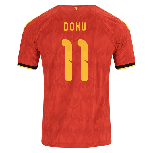 Belgium 2026 Home Jersey Jérémy Doku #11