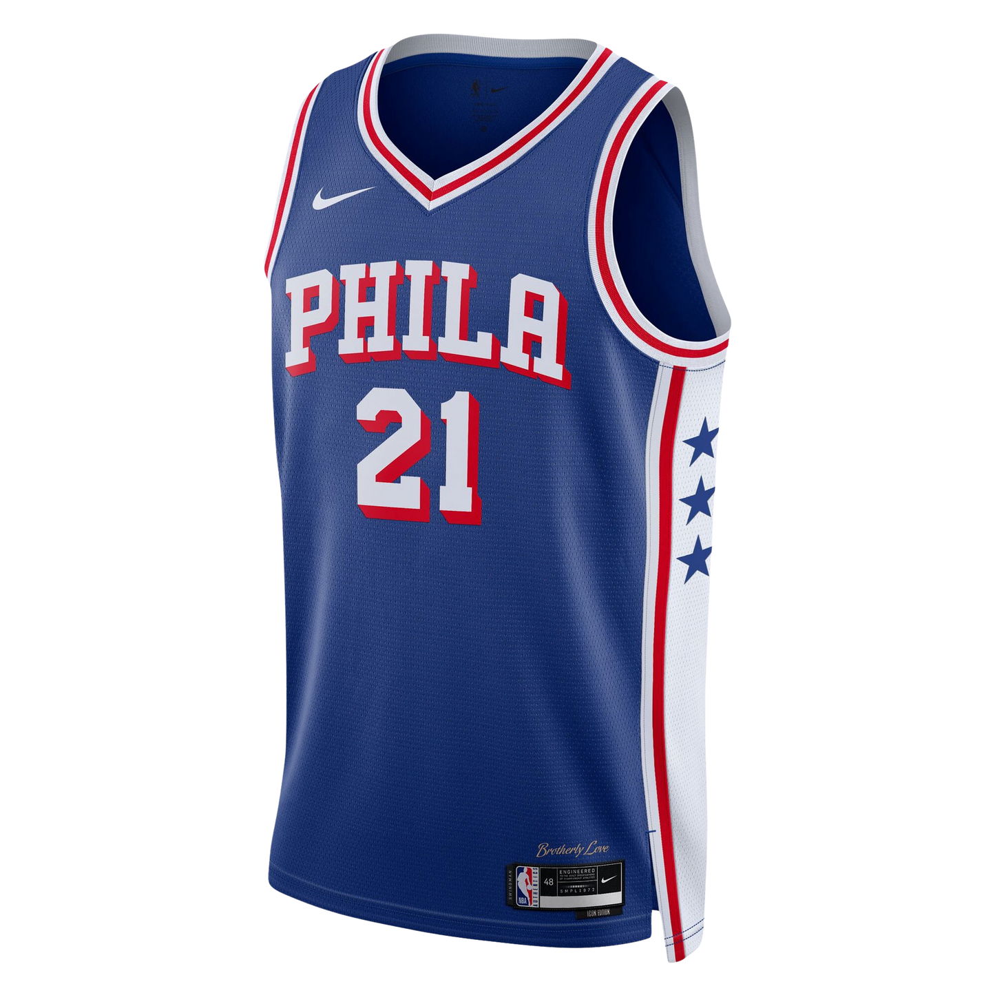 Philadelphia 76ers Blue Icon Jersey Joel Embiid #21