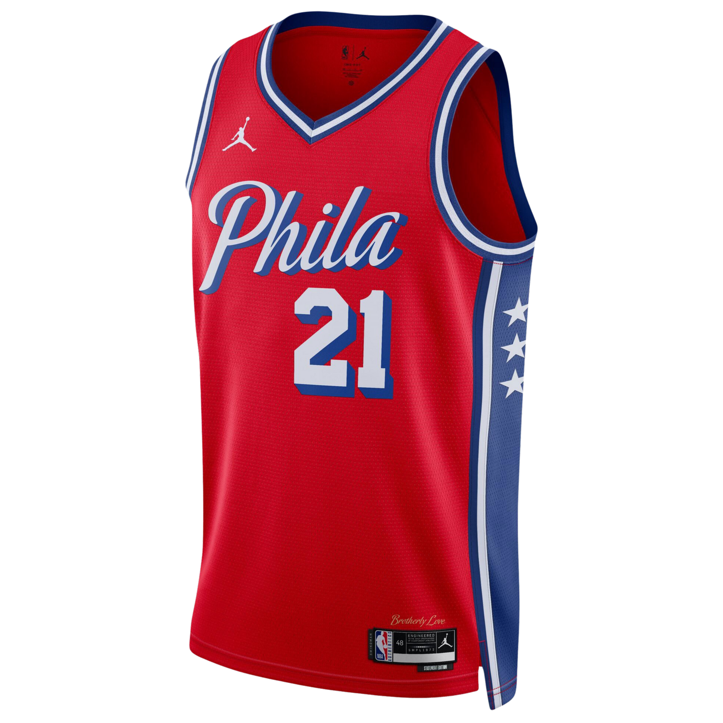 Philadelphia 76ers Red Statement Jersey Joel Embiid #21