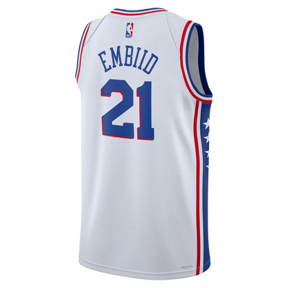 Philadelphia 76ers White Association Jersey Joel Embiid #21