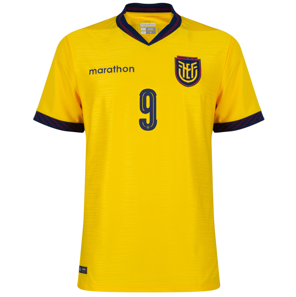 Ecuador 2026 Home Jersey John Yeboah #9