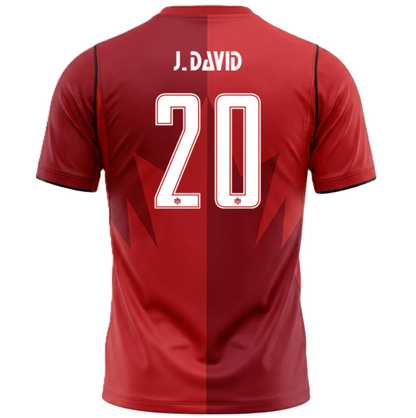 Canada 2026 Home Jersey Jonathan David #20