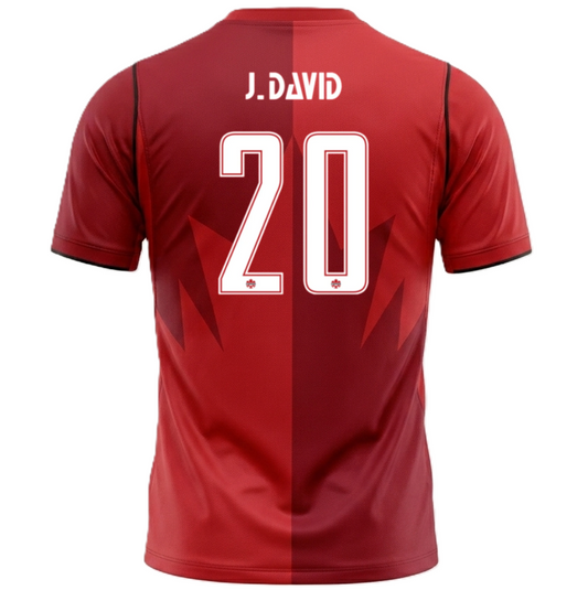 Canada 2026 Home Jersey Jonathan David #20