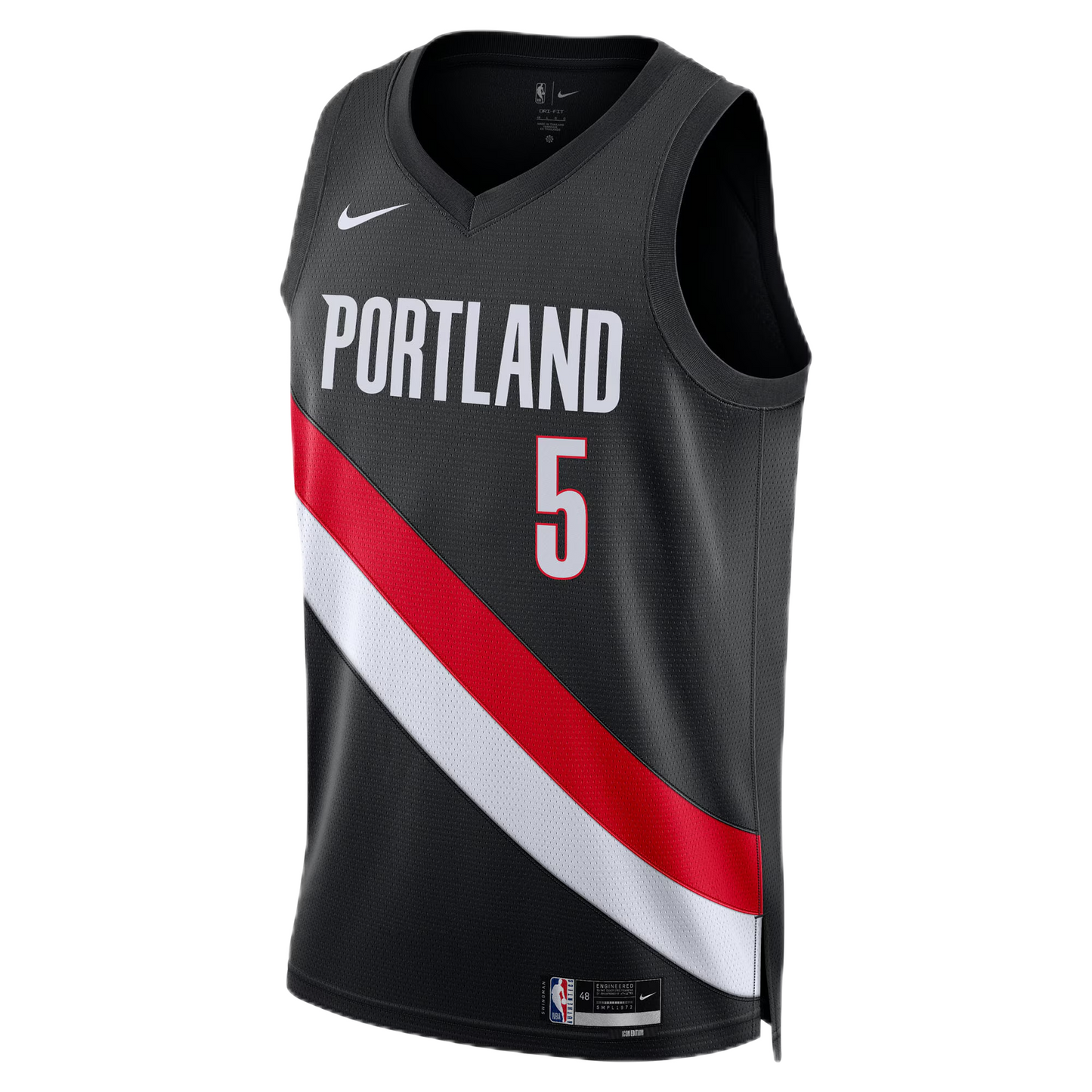Portland Trail Blazers Black Icon Jersey Jrue Holiday #5