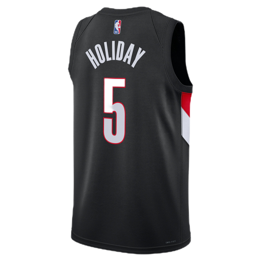 Portland Trail Blazers Black Icon Jersey Jrue Holiday #5