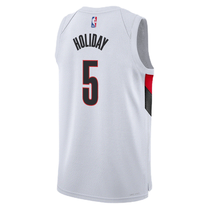 Portland Trail Blazers White Association Jersey Jrue Holiday #5