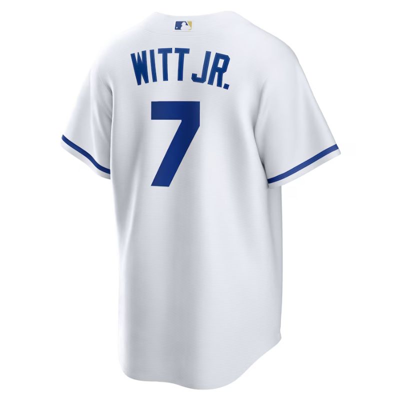 Kansas City Royals Home Jersey Witt Jr. #7 back