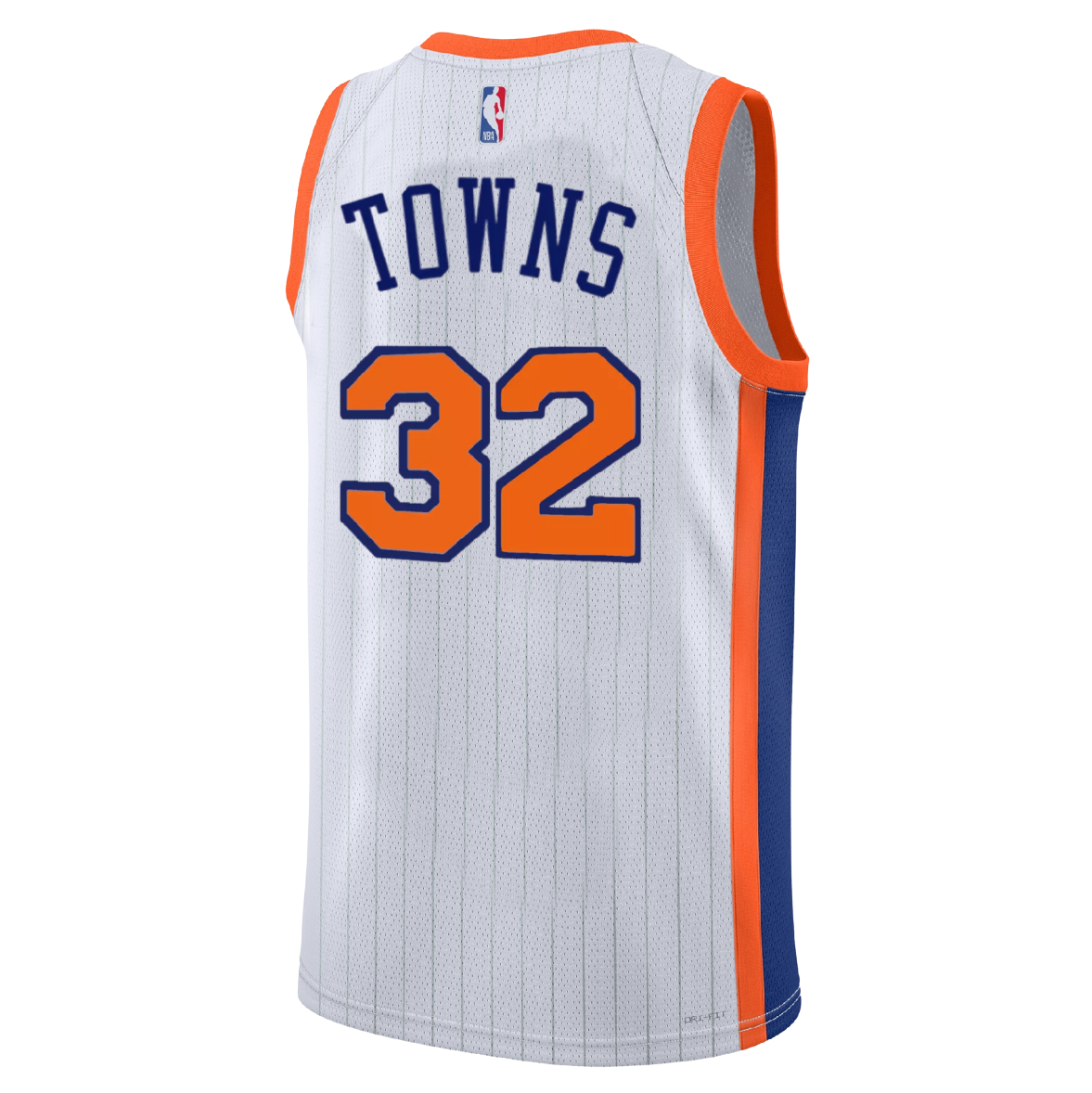 New York Knicks White 2025-2026 City Edition Jersey Karl-Anthony Towns #32