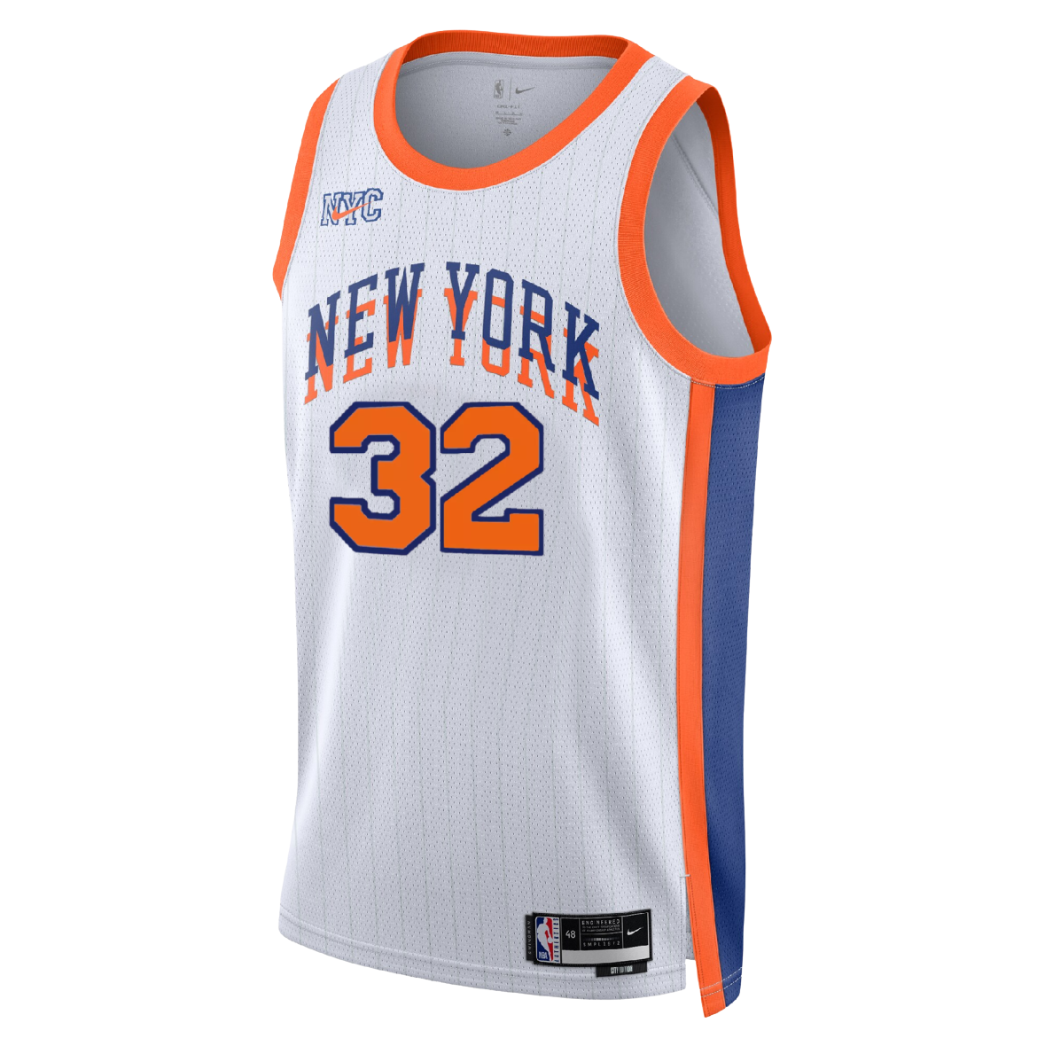 New York Knicks White 2025-2026 City Edition Jersey Karl-Anthony Towns #32