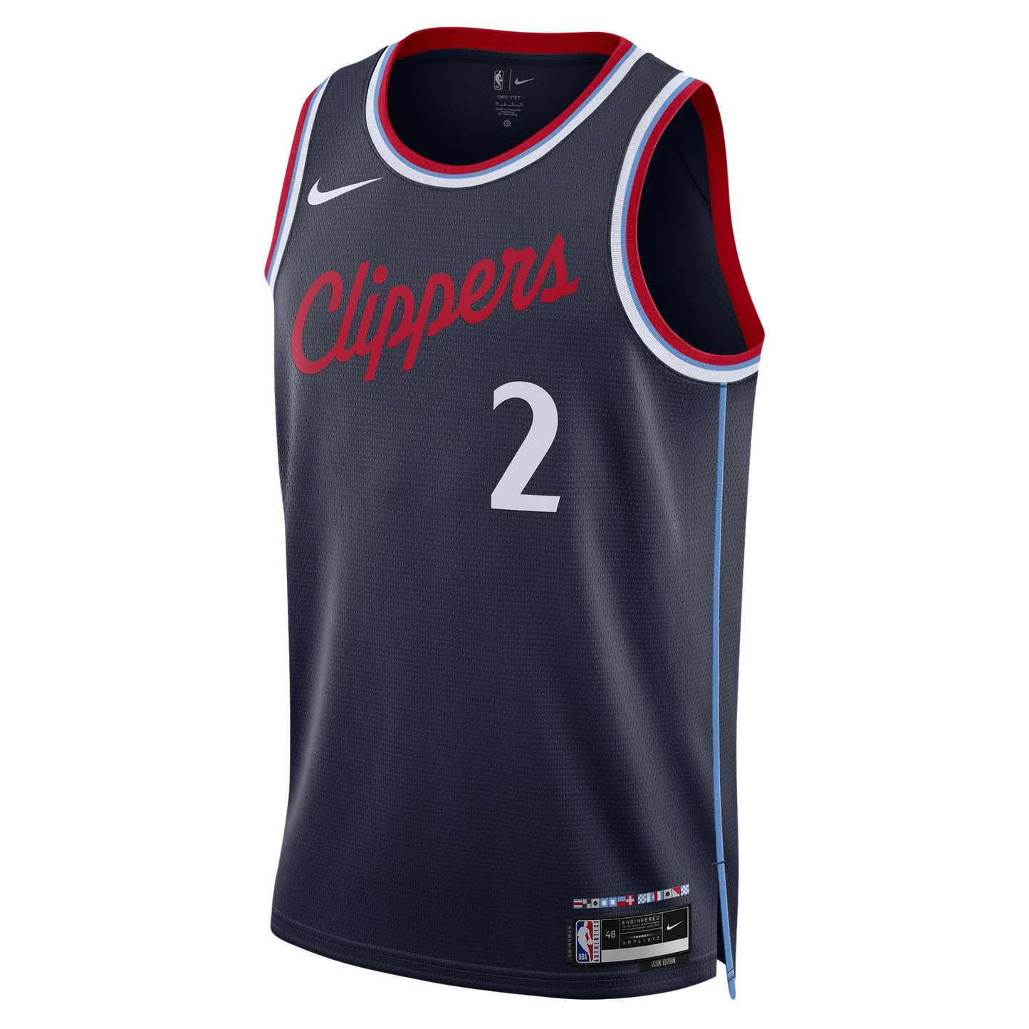LA Clippers Navy Icon Jersey Kawhi Leonard #2