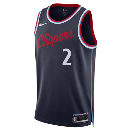 LA Clippers Navy Icon Jersey Kawhi Leonard #2