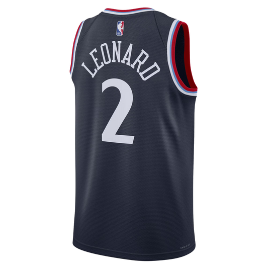 LA Clippers Navy Icon Jersey Kawhi Leonard #2