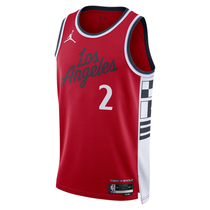 LA Clippers Red Statement Jersey Kawhi Leonard #2