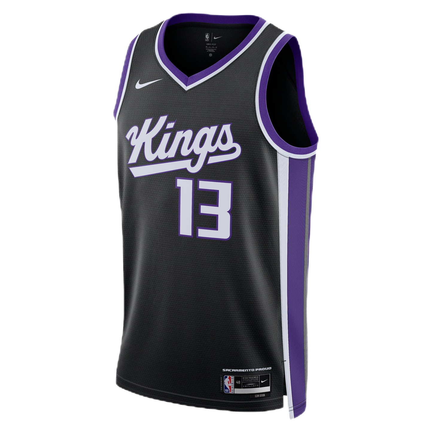 Sacramento Kings Black Icon Jersey Keegan Murray #13