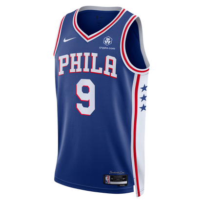 Philadelphia 76ers Blue Icon Jersey Kelly Oubre Jr. #9