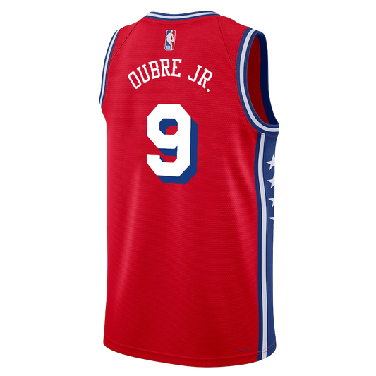 Philadelphia 76ers Red Statement Jersey Kelly Oubre Jr. #9