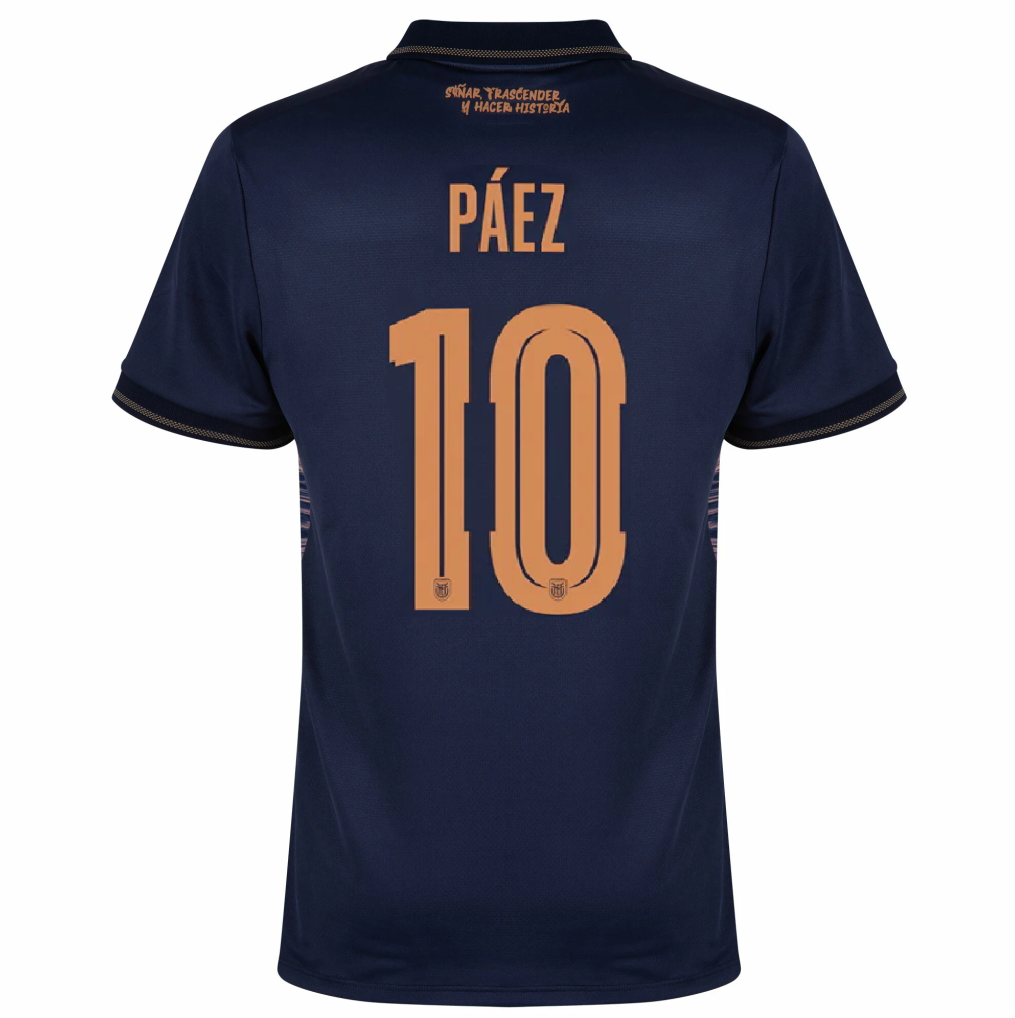 Ecuador 2026 Away Jersey Kendry Páez #10