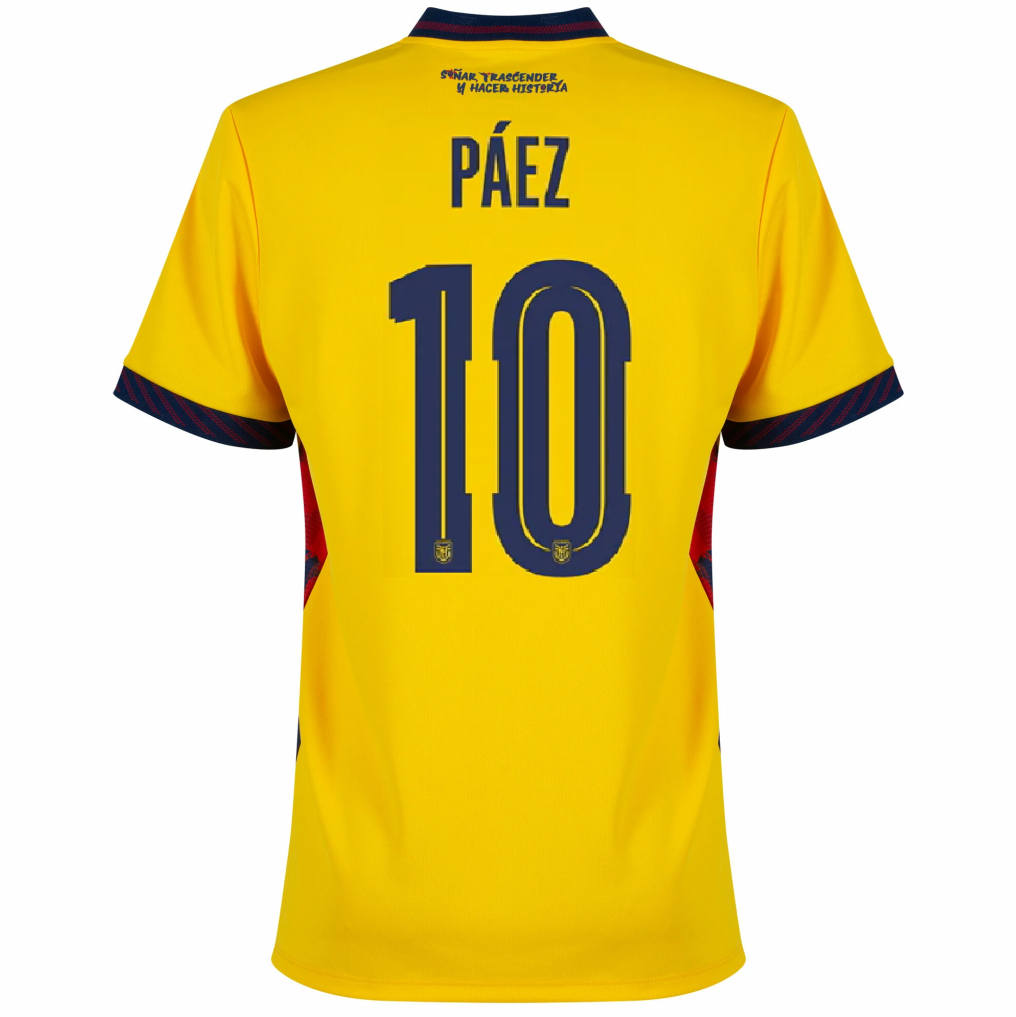Ecuador 2026 Home Jersey Kendry Páez #10