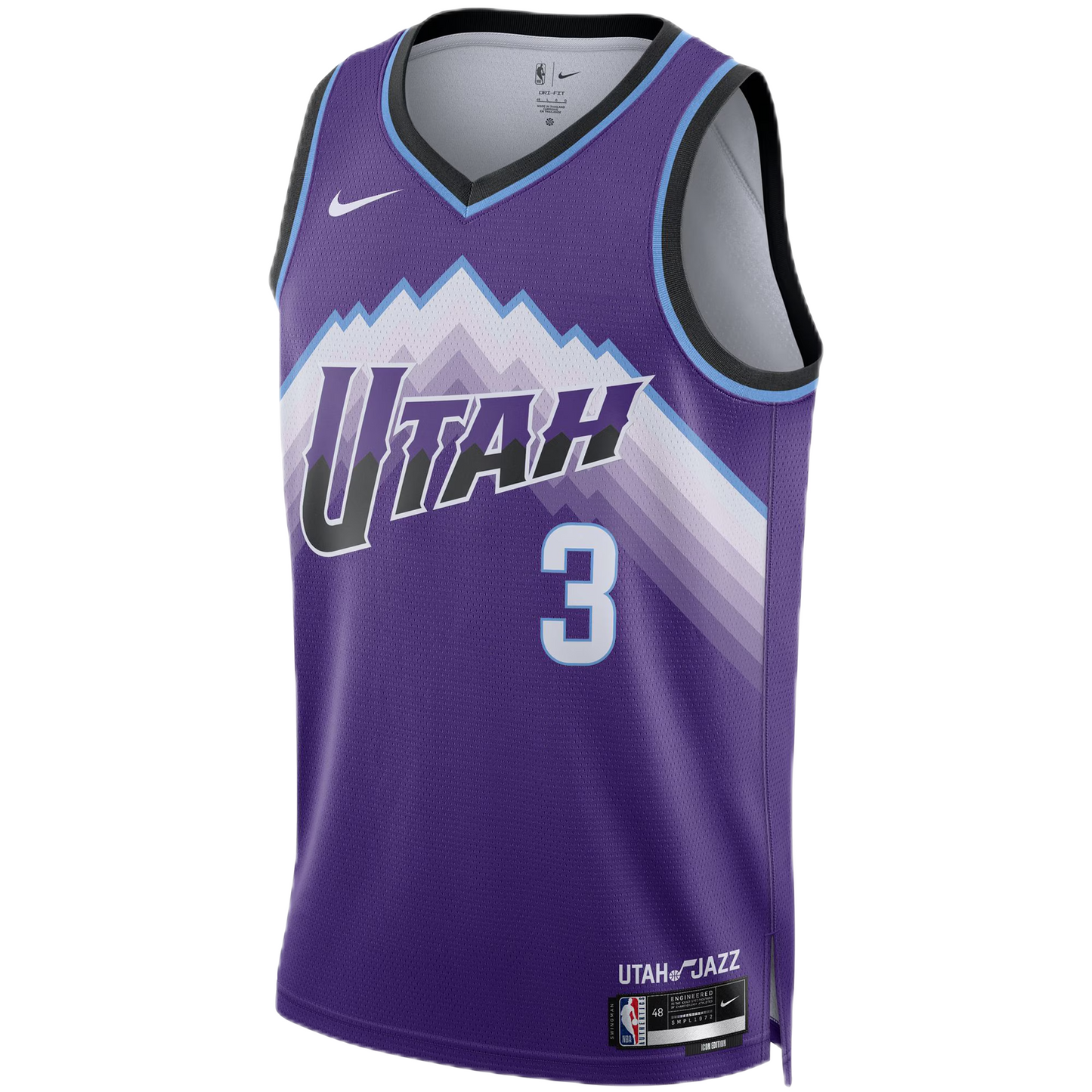 Utah Jazz Purple Icon Jersey Keyonte George #3