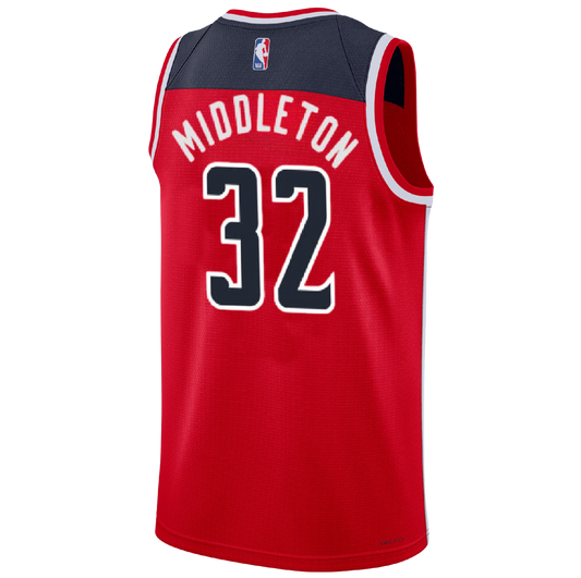 Washington Wizards Red Icon Jersey Khris Middleton #32