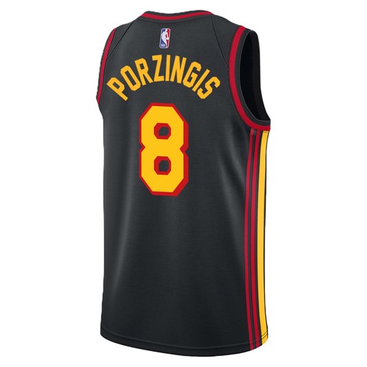 Atlanta Hawks Black Statement Jersey Kristaps Porziņģis #8