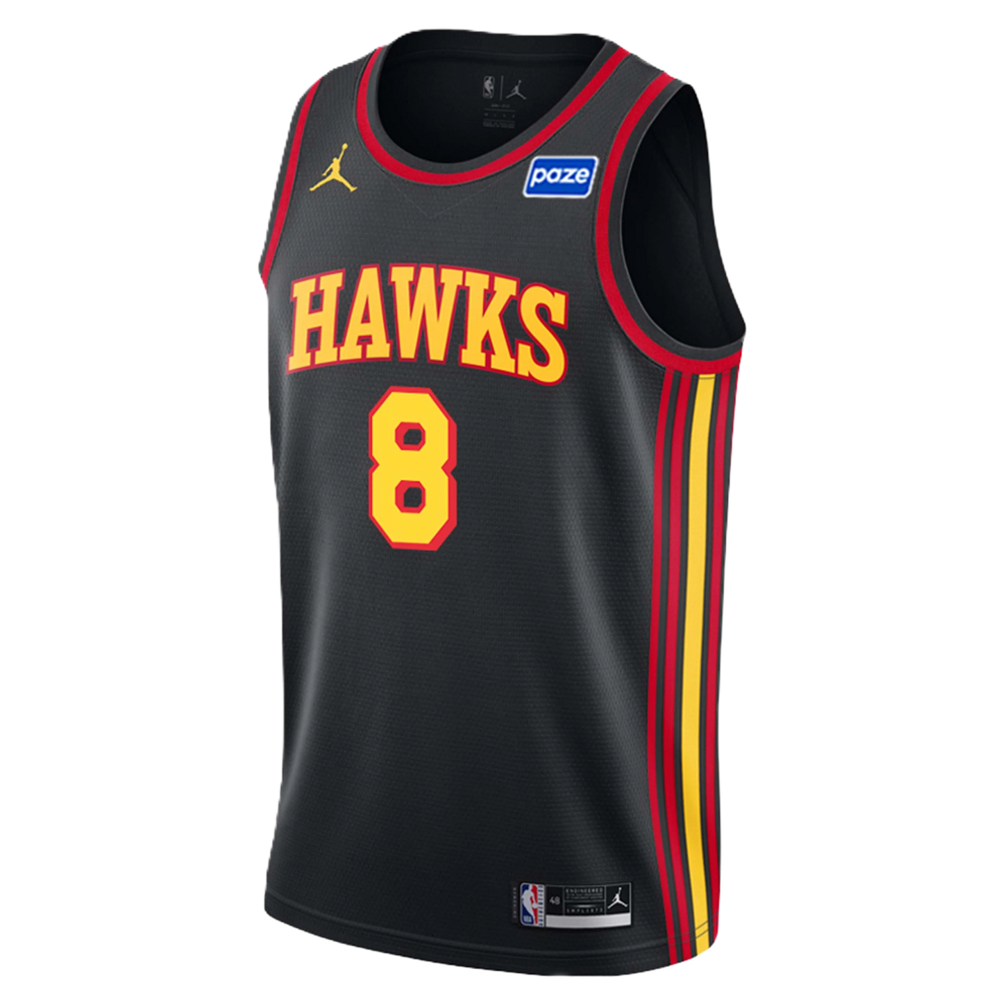 Atlanta Hawks Black Statement Jersey Kristaps Porziņģis #8