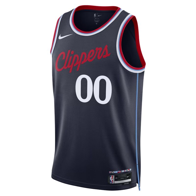 LA Clippers Navy Icon Edition Jersey Custom front