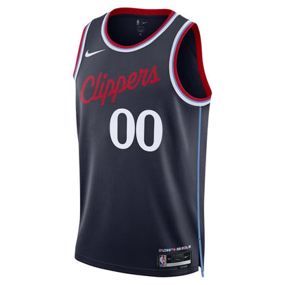 LA Clippers Navy Icon Edition Jersey Custom front