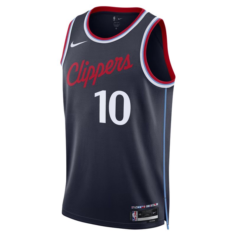 LA Clippers Navy Icon Edition Jersey Darius Garland #10 front