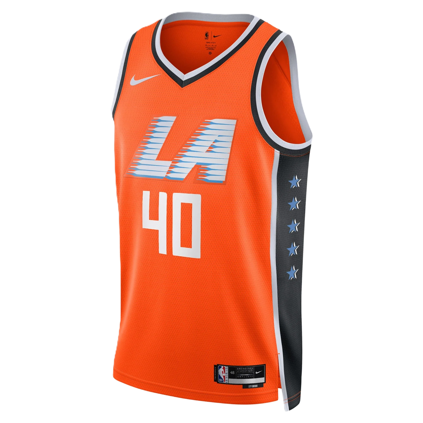 LA Clippers Orange 2025-2026 City Edition Jersey Ivica Zubac #40