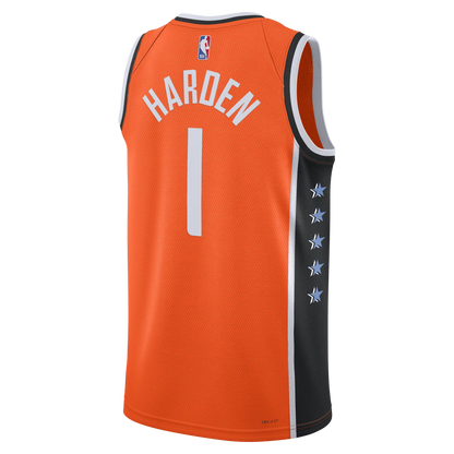 LA Clippers Orange 2025-2026 City Edition Jersey James Harden #1