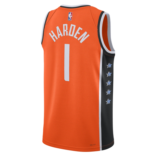 LA Clippers Orange 2025-2026 City Edition Jersey James Harden #1