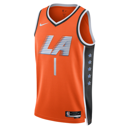 LA Clippers Orange 2025-2026 City Edition Jersey James Harden #1