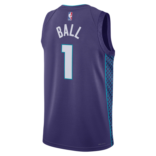 Charlotte Hornets Purple Statement Jersey LaMelo Ball #1