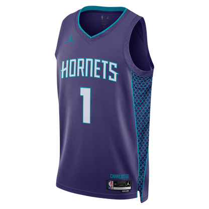 Charlotte Hornets Purple Statement Jersey LaMelo Ball #1